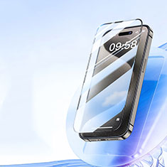 Protector de Pantalla Cristal Templado Integral U01 para Apple iPhone 15 Plus Negro