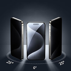 Protector de Pantalla Cristal Templado Privacy M04 para Apple iPhone 15 Plus Claro