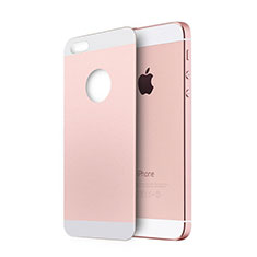Protector de Pantalla Cristal Templado Trasera para Apple iPhone 5 Oro Rosa