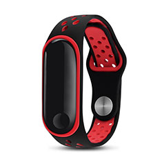 Silicona Correa De Reloj Pulsera Eslabones para Xiaomi Mi Band 3 Rojo