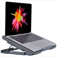 Soporte Ordenador Portatil Refrigeracion USB Ventilador 9 Pulgadas a 16 Pulgadas Universal M16 para Apple MacBook 12 pulgadas Gris