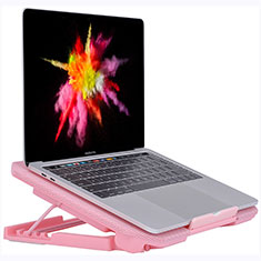 Soporte Ordenador Portatil Refrigeracion USB Ventilador 9 Pulgadas a 16 Pulgadas Universal M16 para Apple MacBook 12 pulgadas Rosa