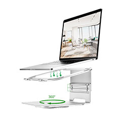 Soporte Ordenador Portatil Universal S07 para Huawei MateBook D15 (2020) 15.6 Plata