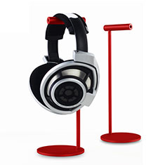 Soporte Universal de Auriculares Cascos para Sony Xperia XA3 Ultra Rojo