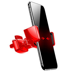 Soporte Universal de Coche Rejilla de Ventilacion Sostenedor A05 para Apple iPhone 12 Mini Rojo