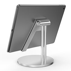 Soporte Universal Sostenedor De Tableta Tablets Flexible K24 para Apple iPad 4 Plata