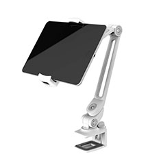 Soporte Universal Sostenedor De Tableta Tablets Flexible T43 para Samsung Galaxy Note 10.1 2014 SM-P600 Plata