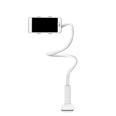 Soporte Universal Sostenedor De Telefono Movil Flexible T16 para Sony Xperia XA3 Blanco