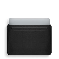 Suave Cuero Bolsillo Funda L02 para Apple MacBook Air 13 pulgadas Negro