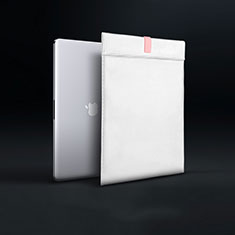 Suave Cuero Bolsillo Funda L03 para Apple MacBook Pro 13 pulgadas Retina Blanco