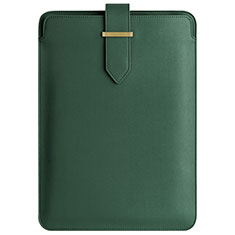 Suave Cuero Bolsillo Funda L04 para Apple MacBook Pro 13 pulgadas Verde