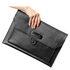 Suave Cuero Bolsillo Funda L12 para Apple MacBook Air 11 pulgadas Negro