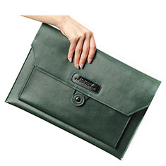 Suave Cuero Bolsillo Funda L12 para Apple MacBook Air 11 pulgadas Verde