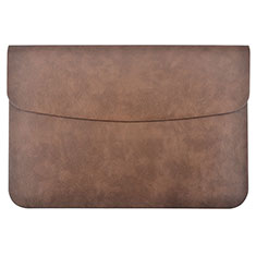 Suave Cuero Bolsillo Funda L15 para Apple MacBook 12 pulgadas Marron