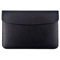 Suave Cuero Bolsillo Funda L15 para Apple MacBook 12 pulgadas Negro