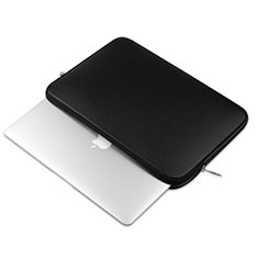 Suave Cuero Bolsillo Funda L16 para Apple MacBook Pro 15 pulgadas Negro