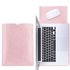 Suave Cuero Bolsillo Funda L17 para Apple MacBook Pro 15 pulgadas Retina Rosa