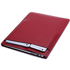 Suave Cuero Bolsillo Funda L20 para Apple MacBook 12 pulgadas Rojo Rosa