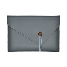 Suave Cuero Bolsillo Funda L22 para Apple MacBook Air 13 pulgadas (2020) Gris