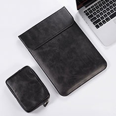 Suave Cuero Bolsillo Funda para Apple MacBook Air 13 pulgadas (2020) Negro