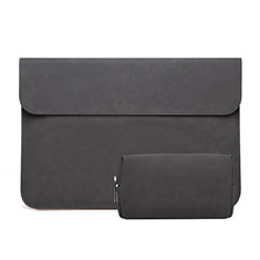 Suave Terciopelo Tela Bolsa Funda L03 para Huawei Honor MagicBook 14 Negro