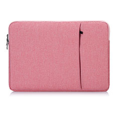Suave Terciopelo Tela Bolsa Funda L04 para Huawei Honor MagicBook 15 Rosa