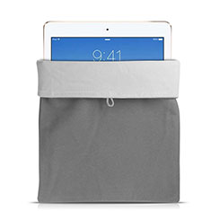 Suave Terciopelo Tela Bolsa Funda para Apple iPad Mini 5 (2019) Gris