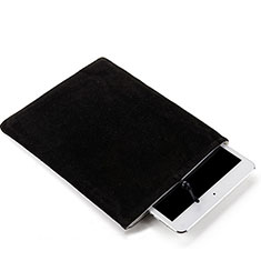 Suave Terciopelo Tela Bolsa Funda para Samsung Galaxy Tab S2 9.7 SM-T810 SM-T815 Negro
