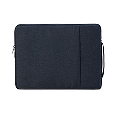 Suave Terciopelo Tela Bolsa Funda S02 para Samsung Galaxy Book Flex 13.3 NP930QCG Azul Real