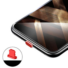 Tapon Antipolvo Lightning USB Jack H02 para Apple iPhone 11 Pro Max Rojo