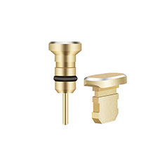 Tapon Antipolvo Lightning USB Jack J01 para Apple iPad 10.2 (2020) Oro