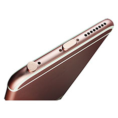 Tapon Antipolvo Lightning USB Jack J02 para Apple iPhone SE3 ((2022)) Oro Rosa