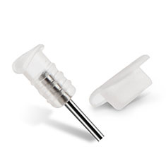 Tapon Antipolvo Lightning USB Jack J03 para Apple iPhone 13 Mini Blanco