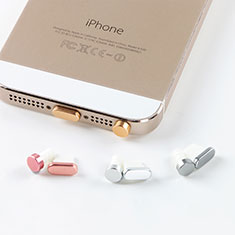 Tapon Antipolvo Lightning USB Jack J05 para Apple iPhone 5S Oro Rosa