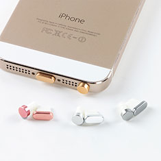 Tapon Antipolvo Lightning USB Jack J05 para Apple iPhone 6 Oro Rosa