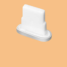 Tapon Antipolvo Lightning USB Jack J07 para Apple iPhone 13 Mini Plata