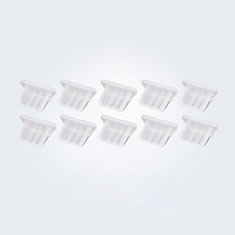 Tapon Antipolvo USB-B Jack Android Universal 10PCS para Xiaomi Redmi K30 5G Blanco