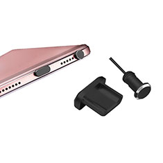 Tapon Antipolvo USB-B Jack Android Universal H01 para Oppo Reno3 A Negro