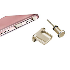 Tapon Antipolvo USB-B Jack Android Universal H01 para Samsung Galaxy S3 4G i9305 Oro