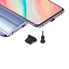Tapon Antipolvo USB-B Jack Android Universal H02 para Huawei Y6 2019 Negro