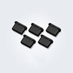 Tapon Antipolvo USB-C Jack Type-C Universal 5PCS H01 para Apple iPhone 15 Plus Negro