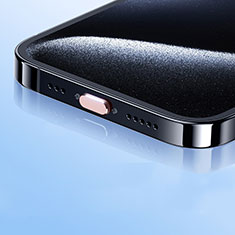 Tapon Antipolvo USB-C Jack Type-C Universal H01 para Xiaomi Redmi Note 9 Pro Max Oro Rosa
