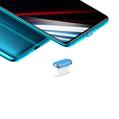 Tapon Antipolvo USB-C Jack Type-C Universal H02 para Samsung Galaxy S3 III LTE 4G Azul