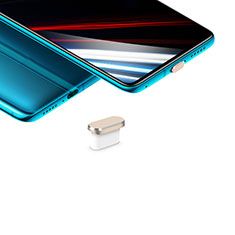 Tapon Antipolvo USB-C Jack Type-C Universal H02 para Huawei MediaPad M2 10.1 FDR-A03L FDR-A01W Oro