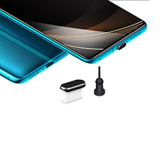 Tapon Antipolvo USB-C Jack Type-C Universal H03 para Samsung Galaxy S10 Lite Negro