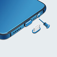 Tapon Antipolvo USB-C Jack Type-C Universal H05 para Samsung Galaxy Tab 3 8.0 SM-T311 T310 Azul