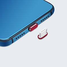 Tapon Antipolvo USB-C Jack Type-C Universal H07 para Google Nexus 5X Rojo