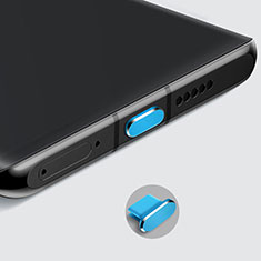 Tapon Antipolvo USB-C Jack Type-C Universal H08 para Oppo Find X5 Lite 5G Azul