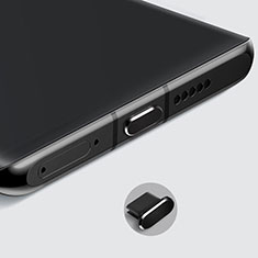 Tapon Antipolvo USB-C Jack Type-C Universal H08 para Oneplus 7 Negro