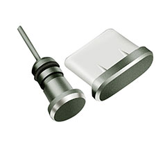 Tapon Antipolvo USB-C Jack Type-C Universal H09 para Apple iPhone 15 Pro Negro